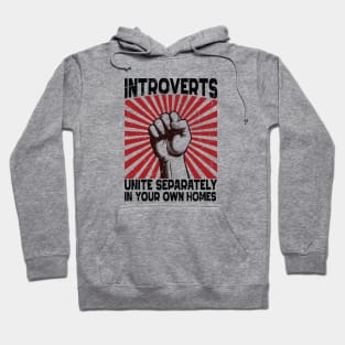 Introverts Unite Separately Humorous Solitude Advocate Hoodie